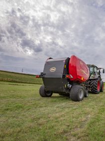 Fixed Chamber round balers - VICON RF 4225, maximal capacity in all crop conditions, the system ensures maximal bale rotation