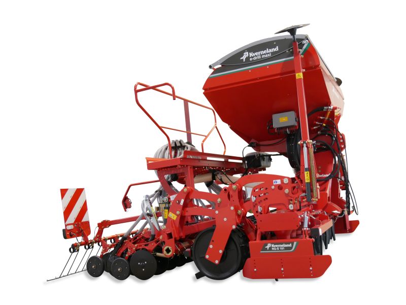 Kverneland e-drill maxi plus, isobus, IsoMatch, adustable hopper