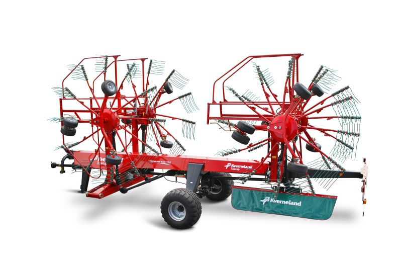 Four rotor rakes - Kverneland 95130 C - 95130 C, folded and compact during safe and efficient transportation
