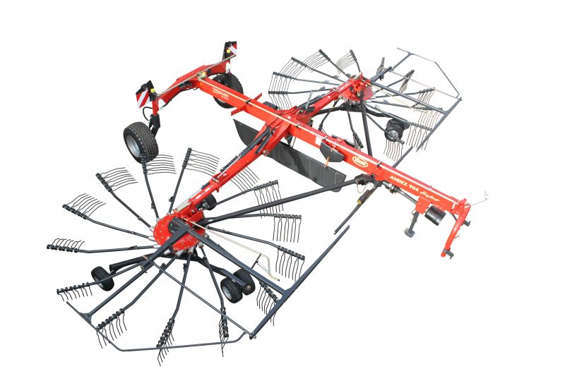 Double Rotor Rakes - VICON ANDEX 804-844-904 HYDRO-904 PRO, high performance also under though conditions cause by a strong carrier frame