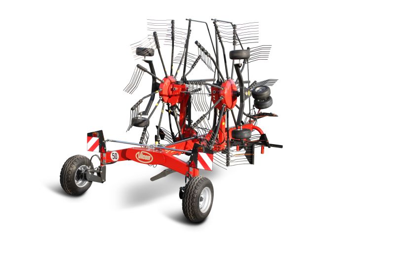 Double Rotor Rakes - VICON ANDEX 644-724-724 HYDRO-764, cost efficient and strong frames for a long lifetime also CompactLine maintanence friendly gearbox