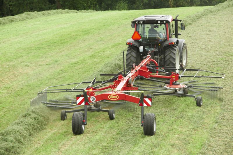 Double Rotor Rakes - VICON ANDEX 774, great maneuvreability and superb performance