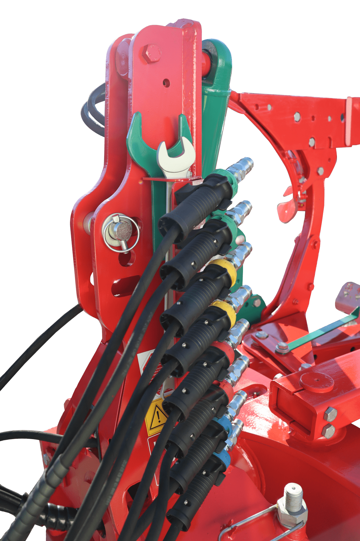Kverneland Hydraulic handles on Plough