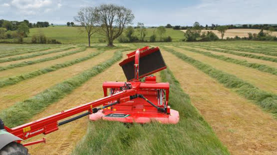 Mower Conditioners - Kverneland 4300 LT LR CT CR, BX Swath Belt speed up collection of crop