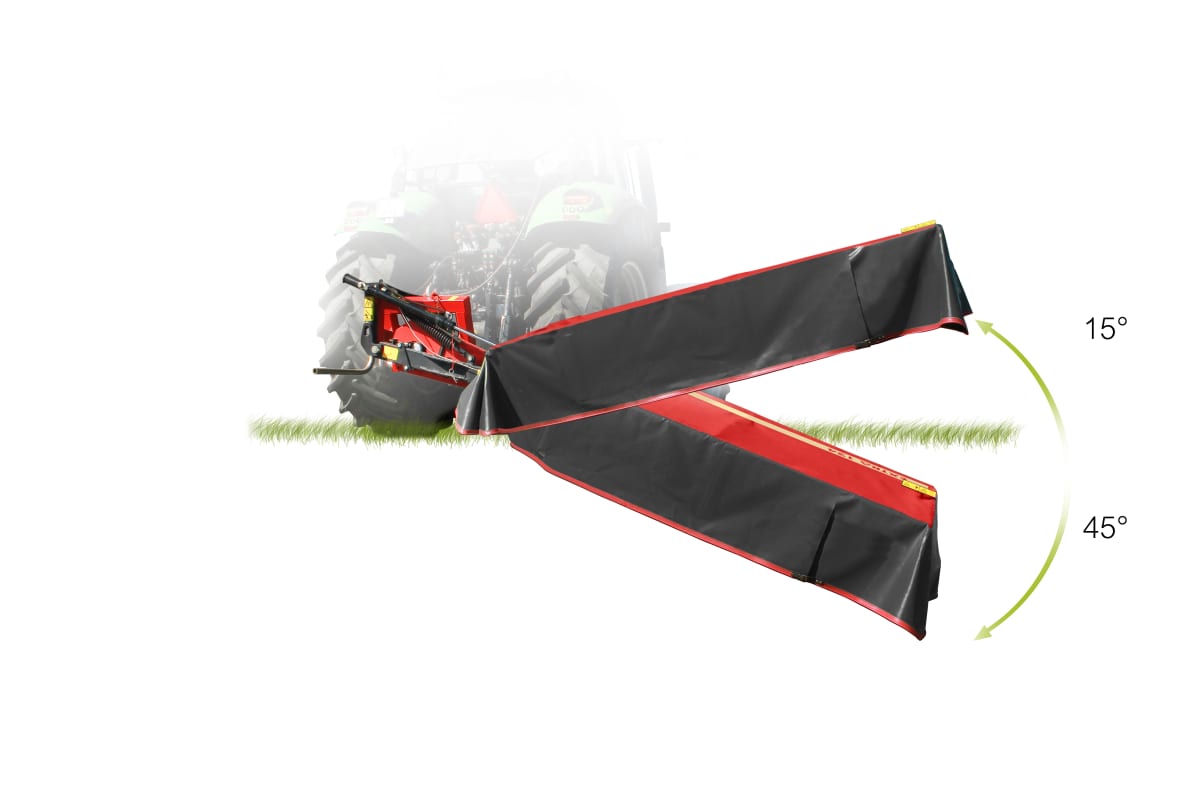 Plain Mowers - VICON EXTRA 117 - 122 - 124 - REAR MOUNTED MOWERS, flexible around corners, edges and angles