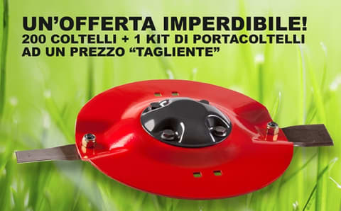 Offerta imperdibile! 200 coltelli + 1 kit di portacoltelli a un prezzo... tagliente