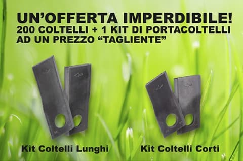 Offerta imperdibile! 200 coltelli + 1 kit di portacoltelli a un prezzo... tagliente