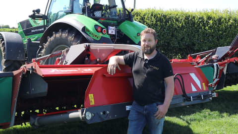 Kverneland 5387 Butterfly Mowers Make The Cut at Leeson Stanley Agri Contracting