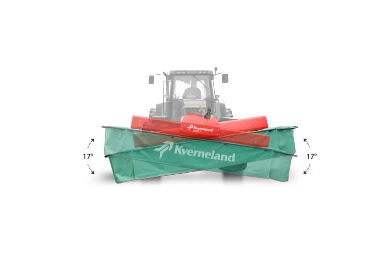 Kverneland 2800 F, low head and responsive design resulting in easy to use