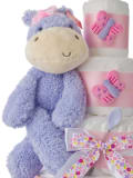 Gund Fuzzy Purple Hippo Plush Toy