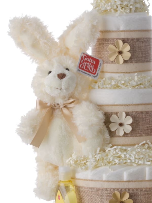 Bunnies and Bears Neutral Pampers Cake