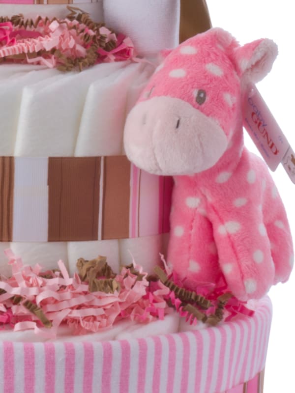 Lil Pink Pony Baby Shower Diaper Cake