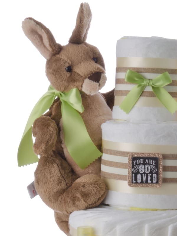 Kangaroo Love 4 Tier Baby Diaper Cake