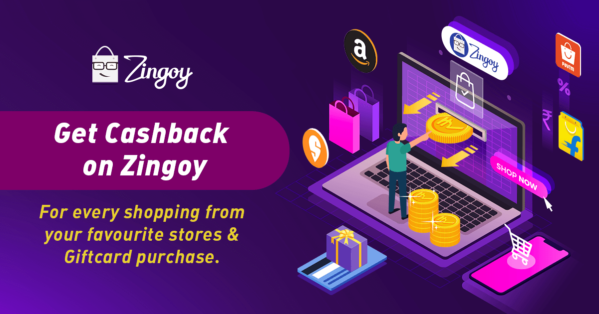 Cashback on Online Shopping & Gift cards | Sell Unused Gift cards | Zingoy