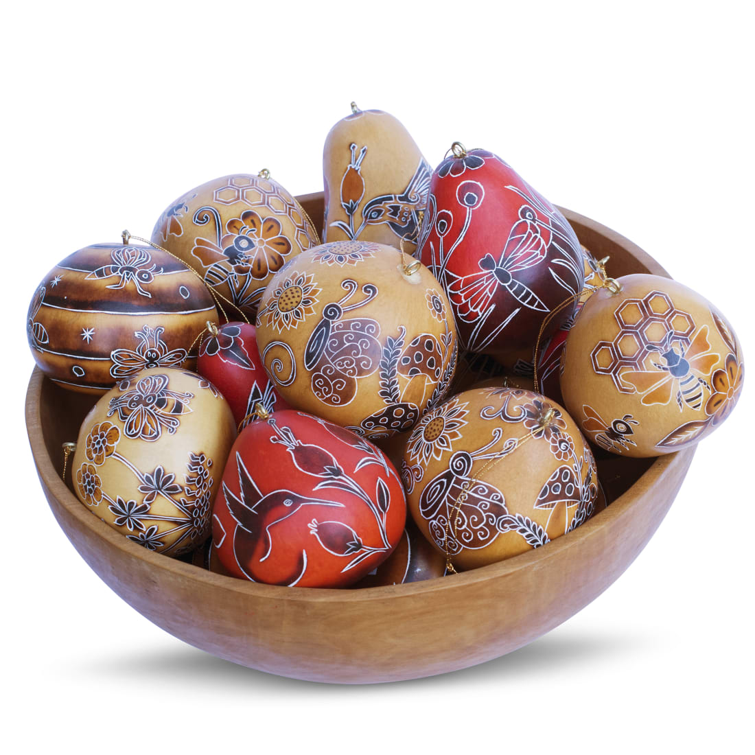 Fair Trade Nature Mix Gourd Ornament Sold In 20 S By Lucuma Designs
