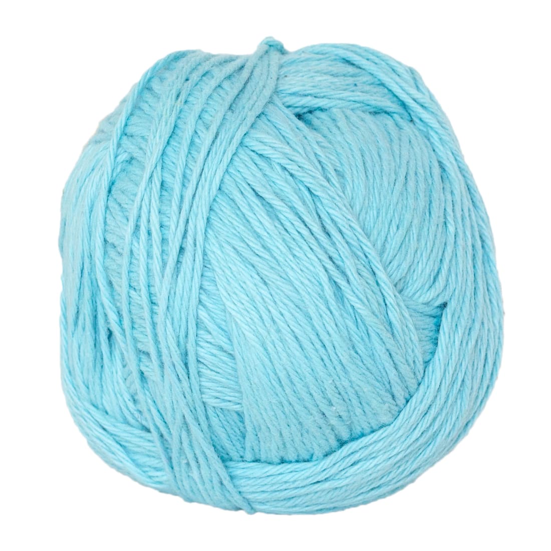 Fair Trade Light Blue Yarn Ball Naturally Dyed Organic Cotton by