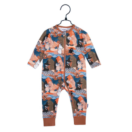 Muumi Puro-pyjama kellanruskea