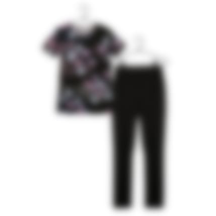 Moomin Pond-Lily Pyjamas Short-sleeve black