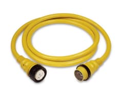 Cordset, 50A 125/250V, 75', Yellow