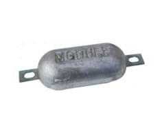 Magnesium Hull Anode Bolt On - 1.0 Kgs Nom Net Weight 200 MM Bolt Centres