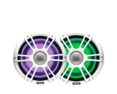 Fusion Signature Series 3 Sports White Marine Speakers w/ CRGBW
