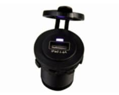 USB SOCKET DOUBLE 3.4A WHITE WITH FLUSH FRAME