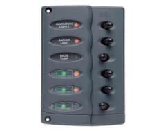 Contour Switch Panel 6 Way With 6 Ptc Fuses (CSP6-PTC)