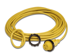 Cordset, 16A 230V, 12/3, 25', Yellow