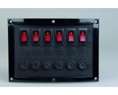 Switch Panel 6-fuses Black