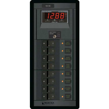 360 Dc Circuit Breaker Panel 8 Pos + Meter