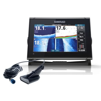 GO9 XSE Med/hi/Dwnscn 9Inch Multi-touch Chart Plotter With Echosounder And Transom Transducer