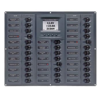 12v Dc Circuit Breaker Panel 32 Way Millennium Horiz (M32-DCSM)