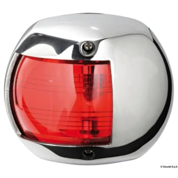 Classic 12 Navigation Lights Made of Mirror-Polished AISI316 Stainless Steel - 225u00b0 bow