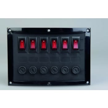 Switch Panel 6-fuses Black