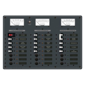 BlueSea Switch Panel 16-12VDC/8-230VAC CE