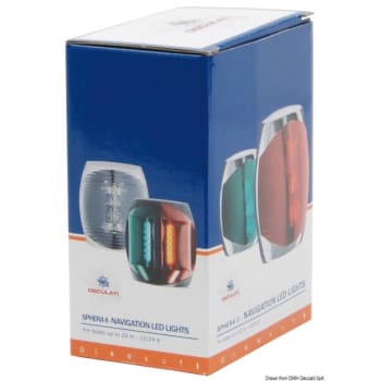 Sphera II LED Navigation Lights up to 20 m, Polycarbonate Body - Black - 112,5u00b0 + 112,5u00b0 bicolour