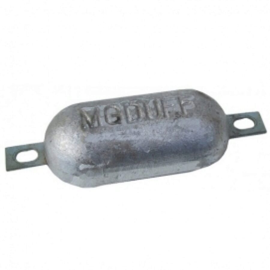 Magnesium Hull Anode Bolt On - 1.0 Kgs Nom Net Weight 200 MM Bolt Centres