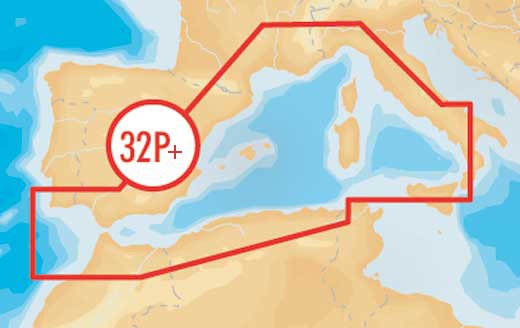 Navionics Platinum+ XL3 P32+ - SD/Micro SD - Western Mediterranean (100.PP32S)