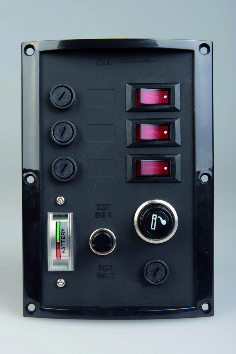 Switch Pan. + Batt.test/light.