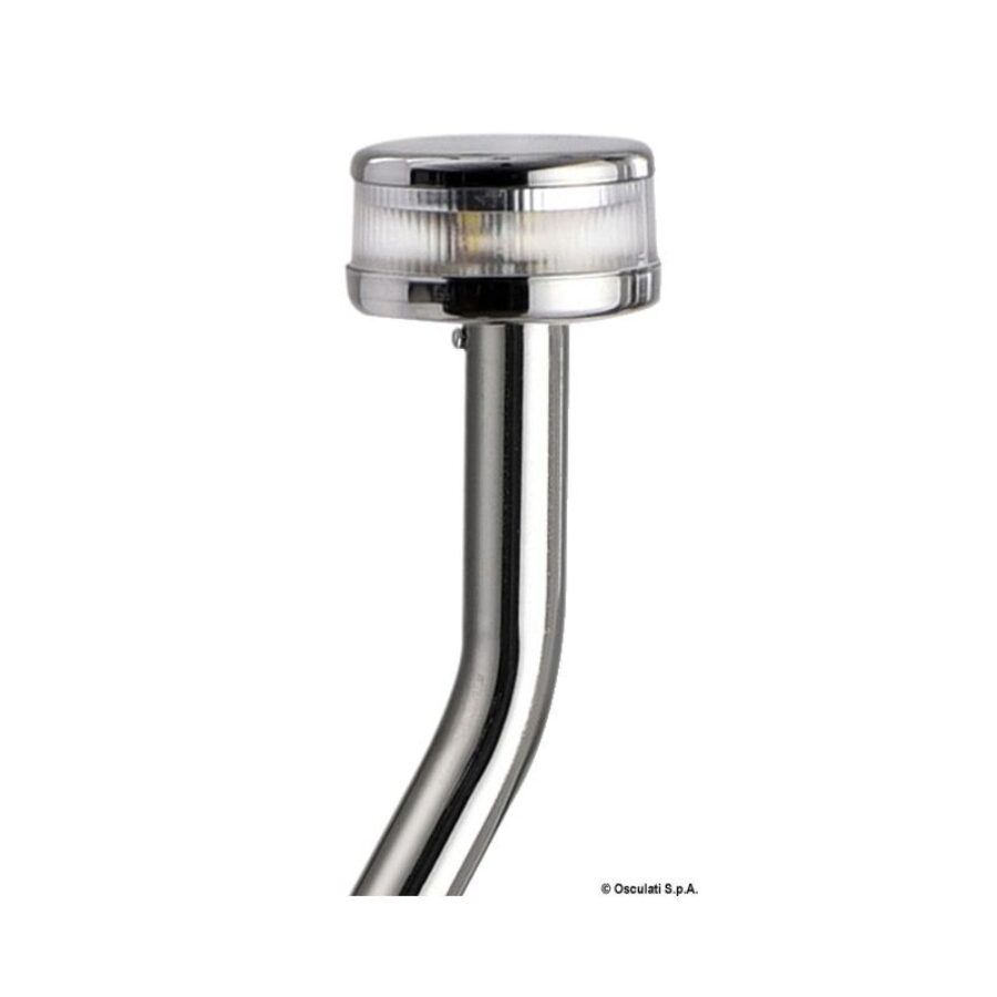 Pole Light with EVOLED 360 Light - Pull-Out Angular Version with Stainless Steel Base, Flat Mounting - 60cm