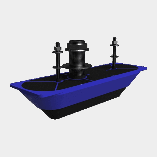 StructureScan 3D Transducer Stainless Steel Thru-Hull Single (000-13559-001)