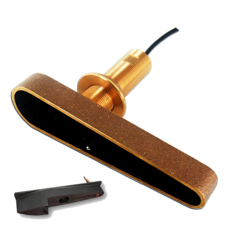 Dragonfly Transducer CPT-80 Bronze Thru-Hull With Fairing Block
