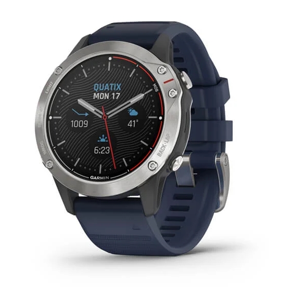 Quatix 6 Smartwatch Grey with Captain Blue Band
