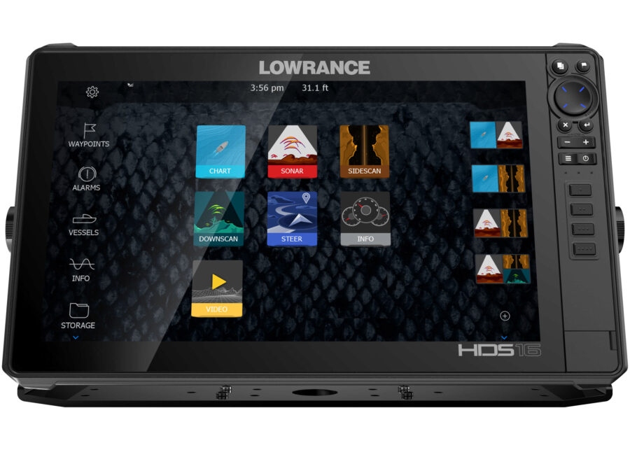 HDS-16 LIVE with Active Imaging 3-1 Transom Mounted Transducer