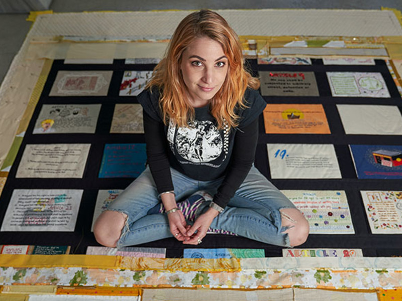 Craftivism, quilts and human rights: Celebrating 70 years of the Universal Declaration of Human Rights