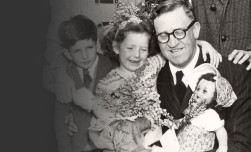 Arthur Calwell welcomes the 100,000th British migrant, Isobel Saxelby In 1949, the Minister for Immigration, Arthur Calwell, welcomed the 100,000th British migrant, Isobel Saxelby, with a toy koala. Courtesy Mary Elizabeth Calwell