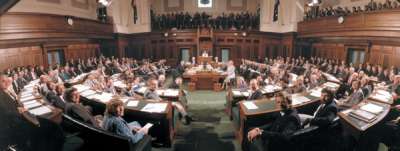 The last sitting of the House of Representatives in May 1988.