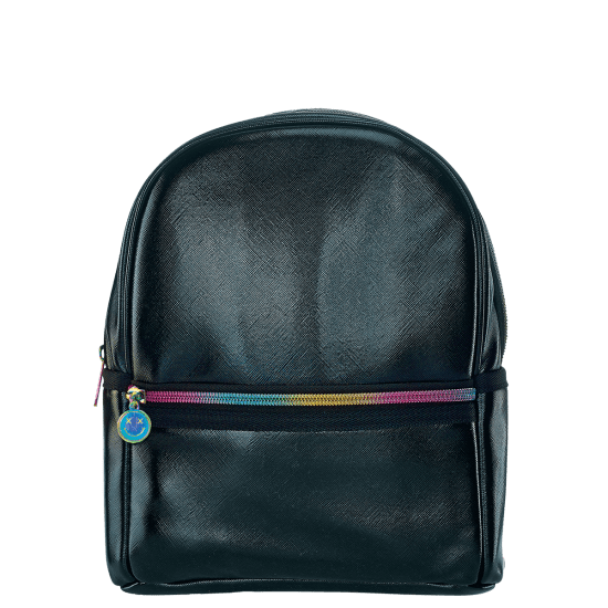black rainbow backpack