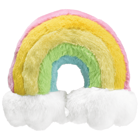 Rainbow Furry Neck Pillow Iscream