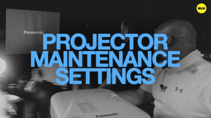 Projector Maintenance Settings